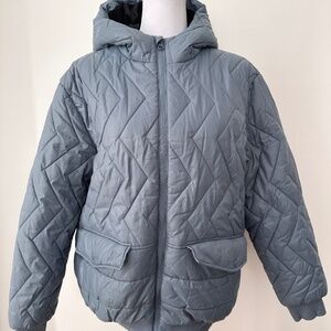 United Colors of Benetton Kids Light Blue-Gray Puffer Jacket